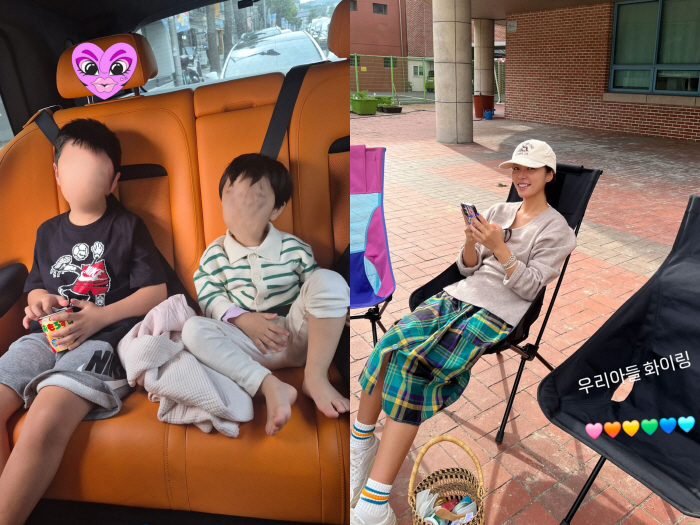 ''Divorce → parting' Hwang Jung-eum, happiness with two identical sons. Daily life 'Way to go, my son'