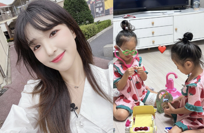 Yulhee, dating twin daughters after confessing to the reason for the divorce of tears...'We're a happy family'