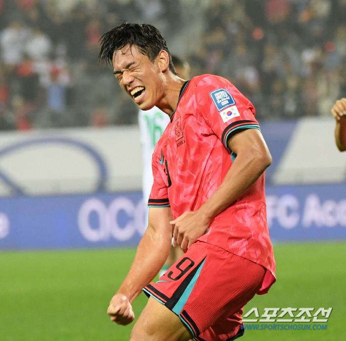 'A long way back' Next-generation Stryker Oh Se-hoon finally scored his A-match debut goal and roared