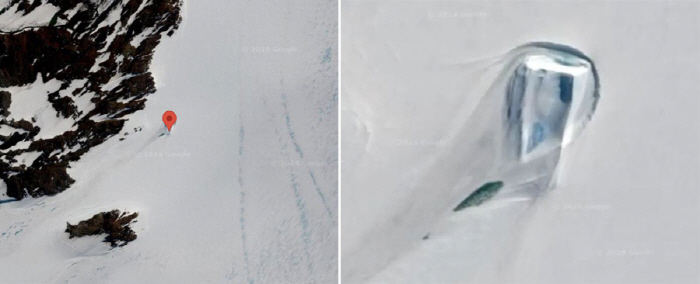 Captured in Antarctica 'Huge Gate'Form'Alien Residence'?