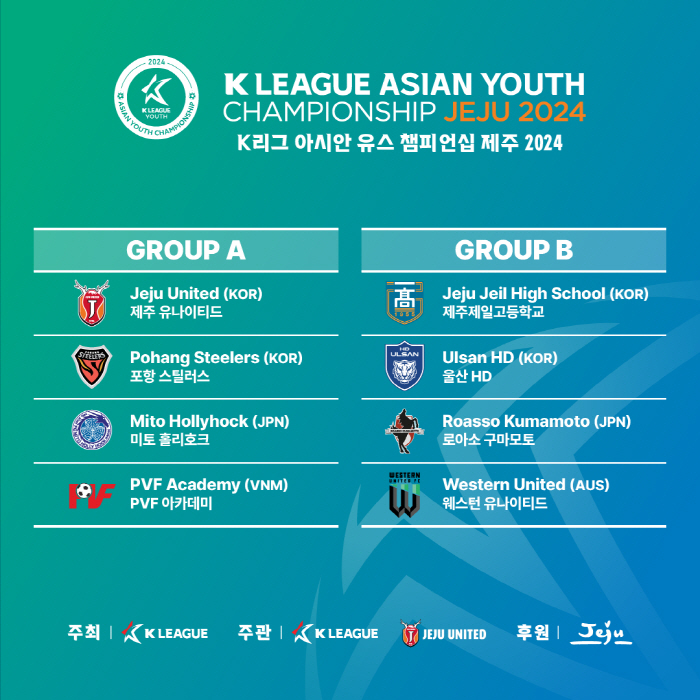 K League Organized Youth International Competition 'K League Asian Youth Championship Jeju 2024' Opens on the 21st