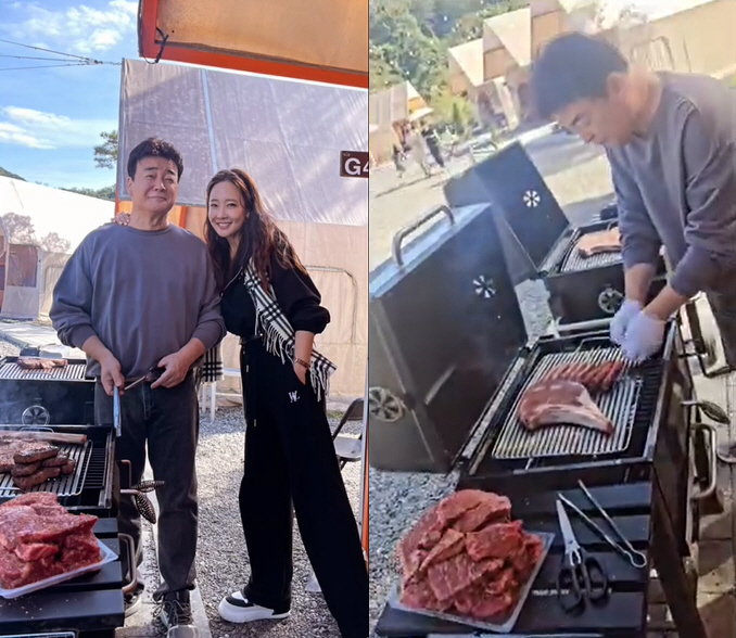 Jongwon Baek♥ Soyoujin Campground Meat Flex 'The husband who grilled me so badly is the best'