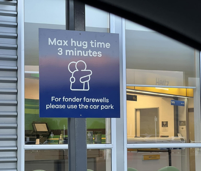 Airport farewell hugs'3 minute limit' controversy'inhumane measures' denounce