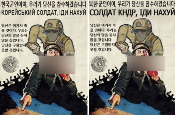 'Beheading Korean Soldiers'?Ukrainian Netizens Reveal Posters of Confusion with North Korea