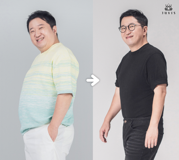 Jeong Hyeong-don lost 10kg for 7 weeks only on a diet 'Reduce blood pressure pills, and has dimples.'