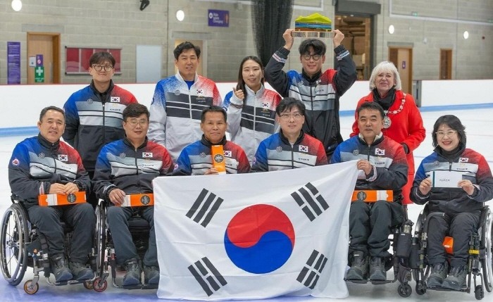 Korea's Wheelchair Curling Team Wins Scottish International Competition