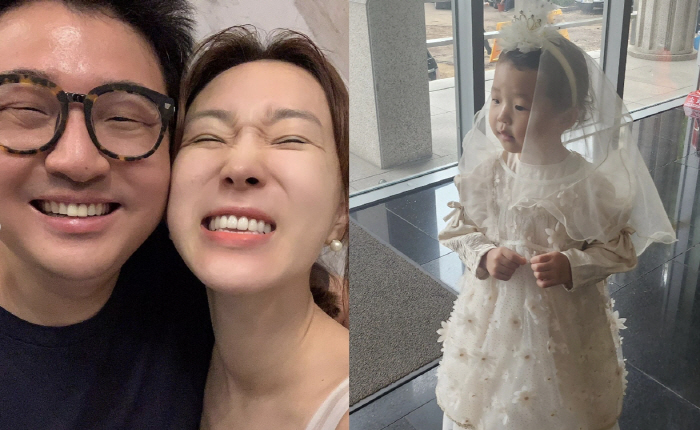 Lee Ji-hye's second daughter, a school look that celebrities around her praised...a kindergarten student who wrote 'Wedding Dress  Cotton Sandpaper'