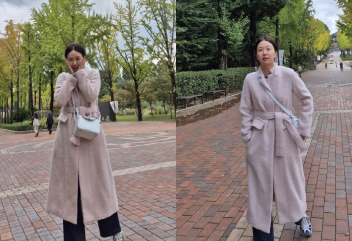 'Park Junhyung ♥' Kim Jihye caught her daughter in front of the market...a nervous parent's mind'It's cold this morning'