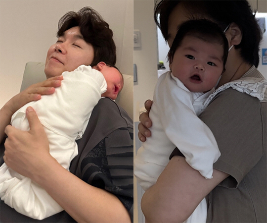 Park Soo-hong ♥ Kim Daye's daughter, completed features on the 9th day of age 'Eye contact successful...'Smart'