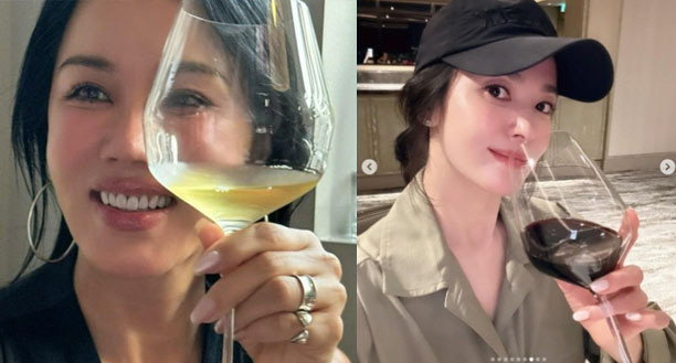 Were you this close to Um Jung-hwa and Song Hye-kyo and Kang Min-kyung? Five bottles of wine