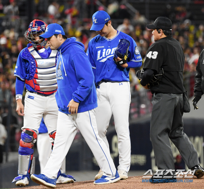 'Worry Is Realized' Suspended Domino's Collapse Realized, 'Lee Seung-hyun's Player of the Match → Hwang Dong-jae in Game 2' He failed to fill the first inning and lost five runs, and is on the verge of losing for two consecutive games 