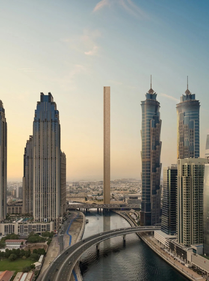 Building Dubai with a width of apartment building 380m high and 73rd floor 'ultra-thin'