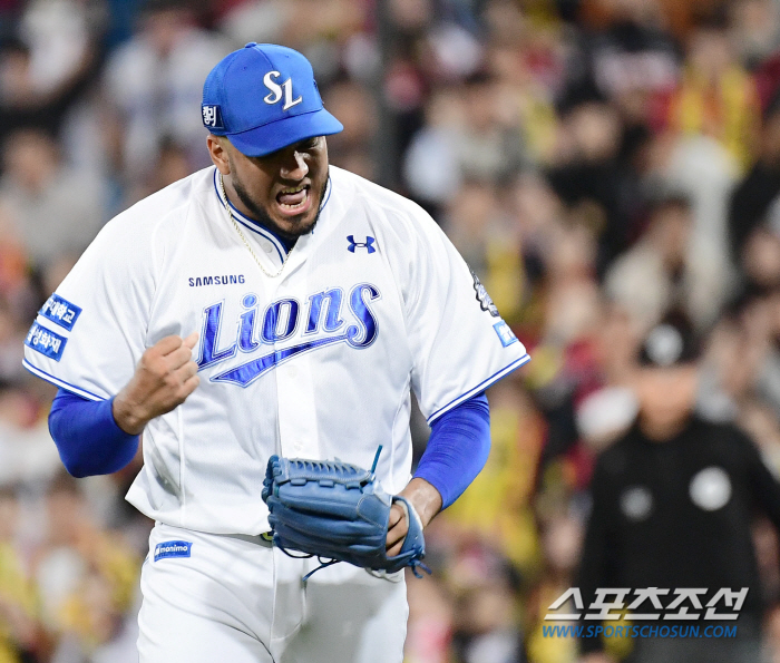 '101→110→107' Reyes was also the Samsung saviorAfter PO, 7 innings of monster throws! 