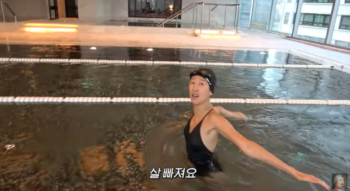 Hong Jin-kyung, you said you were worried because you gained 180cm and 51kg..Thin in 2 days 'Walking in the water makes me lose weight' ('True Genius')