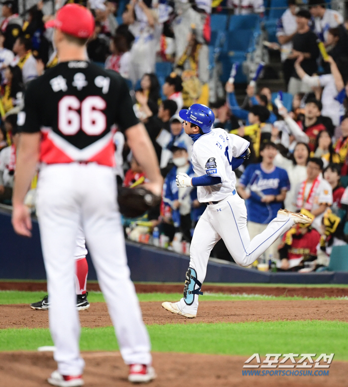 I caught 8K, but KIA Lauer cried again 'Home Run Team' at Samsung's two shots 