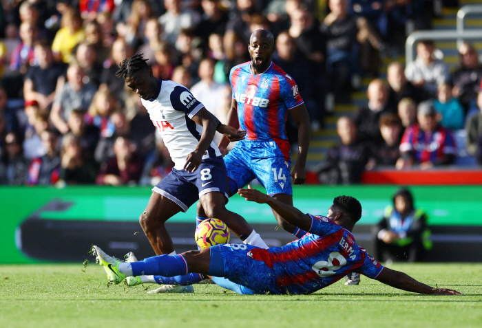 'Excluding Son Heung-min's list' Tottenham 0-1 Crystal Palace ends in the first half