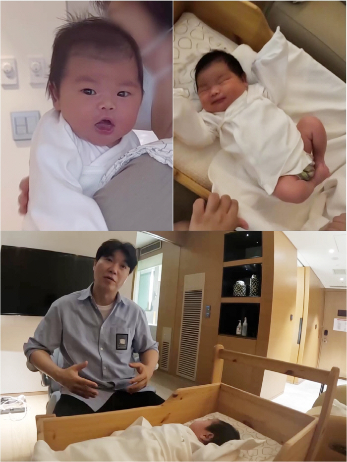 Kim Daye ♥ Park Soo-hong's daughter is 8 days old and already has a lot of hair  long legs 'becoming a national daughter'(Shudol)