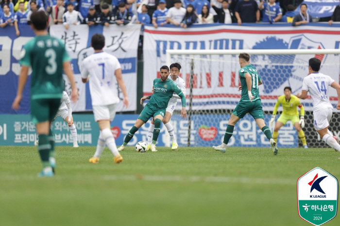 'Ground argument → 90 minutes where no one laughed'Kimpo vs Suwon Samsung 0-0 draw'Seungwon PO still question mark'