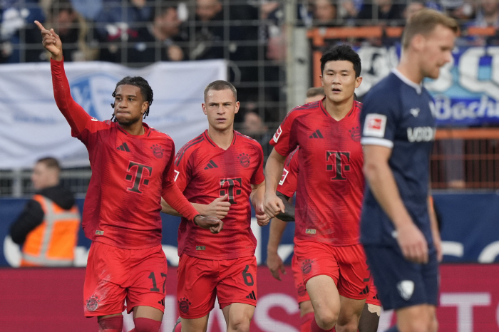 ''Unshakable' Kim Min-jae tows no runs with a supertackle...Bayern win 5-0 at Bochum 'leading run'