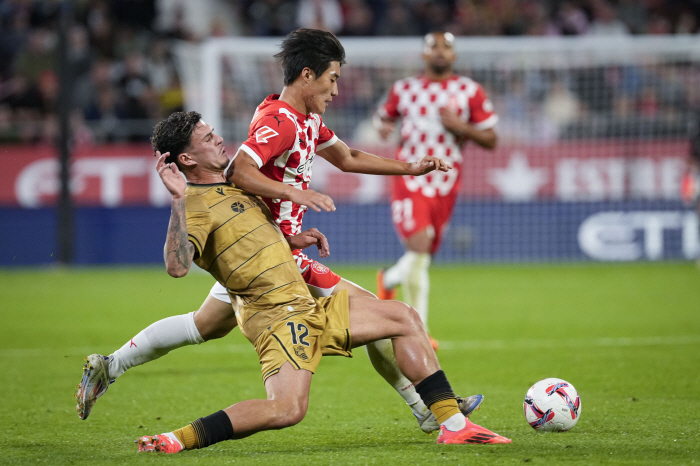 'La Liga's all-time talent following Lee Kang-in!' Kim Min-soo is starting  full-time...Girona wins 4-0 King's Cup match