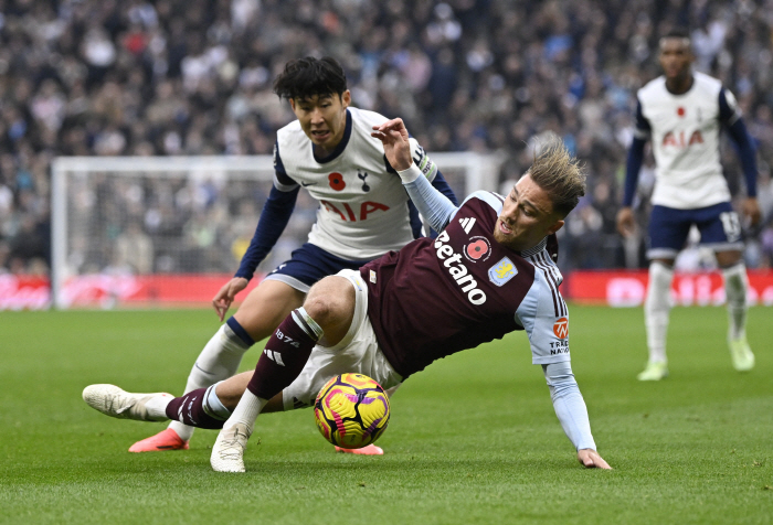  Tottenham 0-1 Aston Villa ends in the first half. Starting Son Heung-min