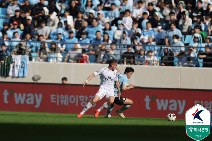 '19.4 million won spectators' Daegu FC's future uncertain, 2-2 draw with Jeju United confirmed to remain in Jeju K League 1