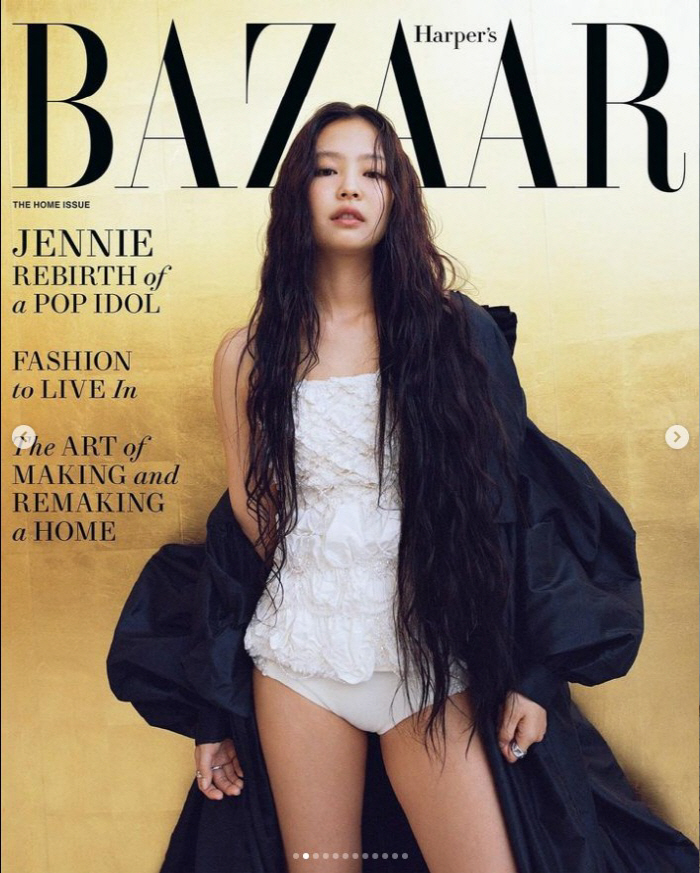 Jennie Dazzles in Harper's Bazaar as 'Mantra' Climbs Global Music Charts