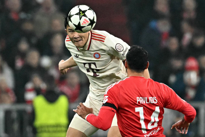 'Are you watching the build?' Kim Min-jae, 'MOMpass success rate 100%Perfect defense' monstrous performance...Bayern win 1-0 over Benfica