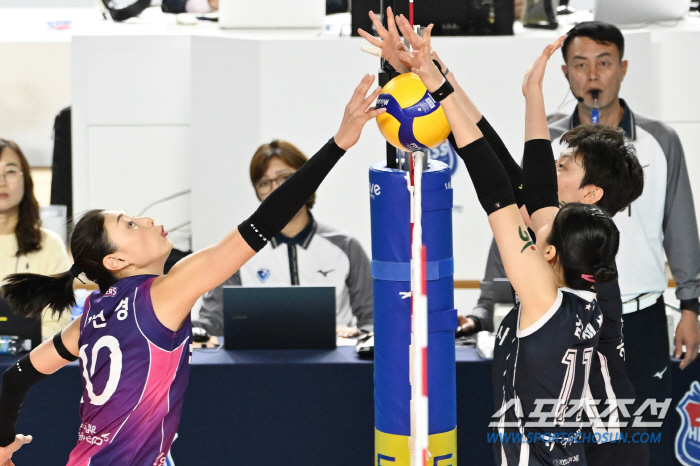 'Just a year and seven months ago, are you sure you're the opponent for the reverse sweep of the champ?' 3-1 Heungkuk Life Insurance has won 5 consecutive games, and Korea Expressway Corporation has won 5 consecutive games 