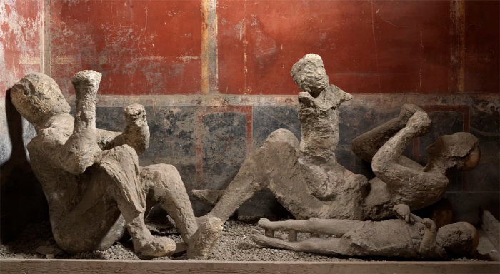 As a result of DNA analysis of Pompeii's body, it was not a family, but a man, a man, a woman, a man