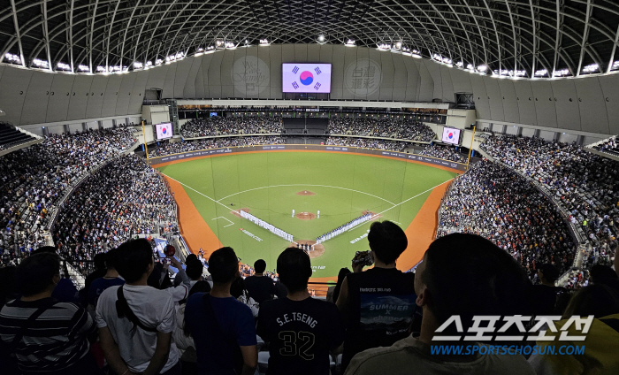 Choi Ji-min, who pitched bravely despite boos from Taiwanese fans, pitched two scoreless ⅔ against Taiwan (Taiwan Field)