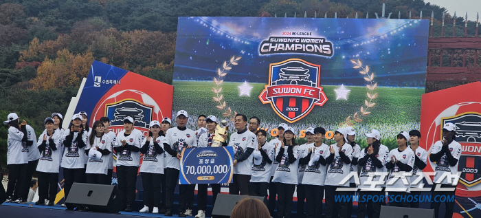 Suwon Mayor Lee Jae-joon will actively support Suwon FC women, including overseas training'