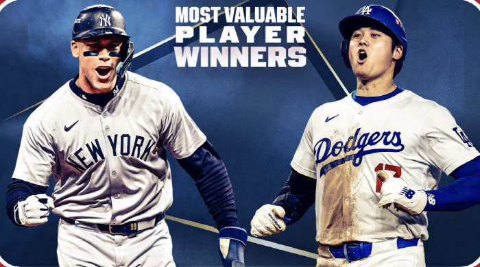 It's 'Historical unanimous MVP duo', but Jersey 7th - Otani 27th, so who's No. 1? MLB.com All-time MVP Ranking