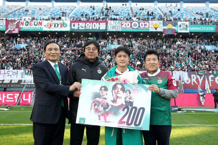 'King Sejong' Daejeon Hana Citizen MF Ju Se-jong achieves a record of 200 K-League 1 games!