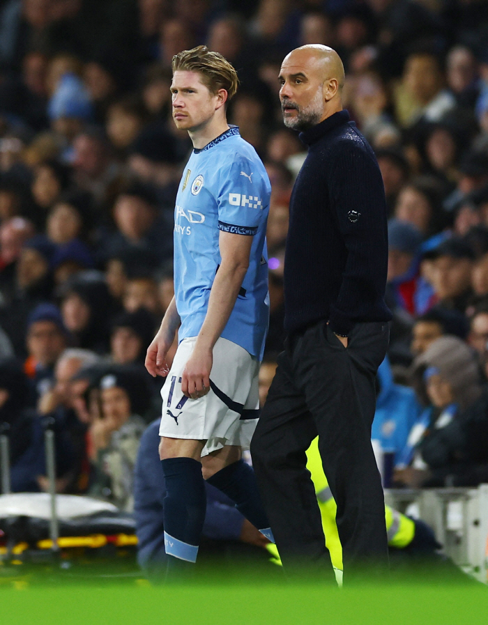 Guardiola's cool-headed outlook is that 'KDB is honest' and if he gets out of the starting lineup, The Bruyne will leave right away