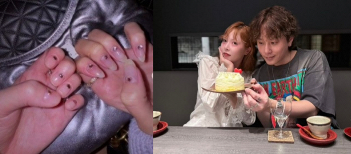  'Yong Junhyung ♥' Hyuna reveals her friendly couple nails