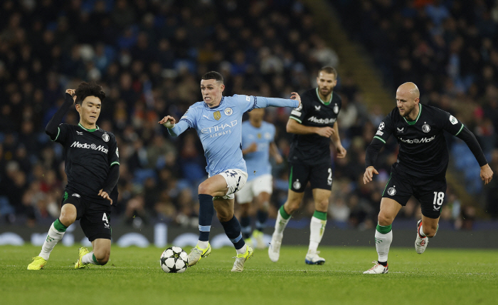 'It's Zidane, Zidane!' Captain SON praised it. Perfectly...Hwang In-beom is writing a miracle for the collapse of Manchester City'