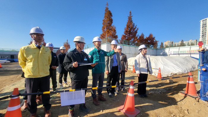 Exercise Wheel General Headquarters conducts safety inspection of construction sites in winter