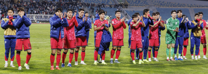 Aftermath of the draw against Palestine' South Korean soccer dropped one place to 23rd in FIFA rankings...Asia's No. 1 ranking is Albon, and Indonesia's 4 steps 'Up'