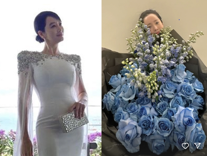 Han Ji-min received blue roses from Kim Hye-soo and Han Ji-min, 'Moved' 