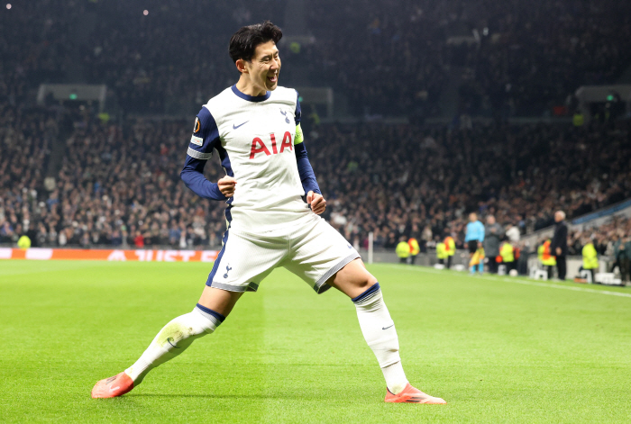 Son Heung-min scored his fourth goal of the season despite playing for 77 minutes 'Tottenham's highest rating'