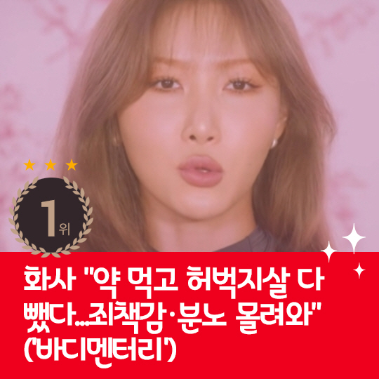  Last week's hot issue, Hwasa 'I lost all my thigh weight after taking medicine' Confession