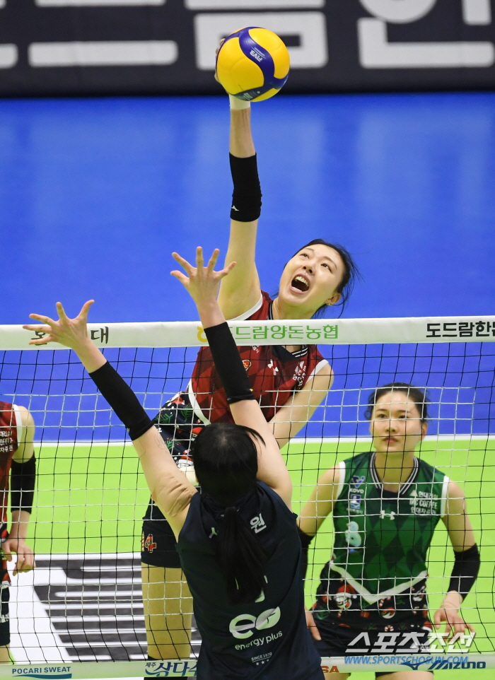 'It's not enough for domestic players alone.' MOMA and Wipawi scored 30 points, and Hyundai Engineering & Construction won 3-0 against GS Caltex without foreigners and aquor. Heungkuk Life Pursues Again 