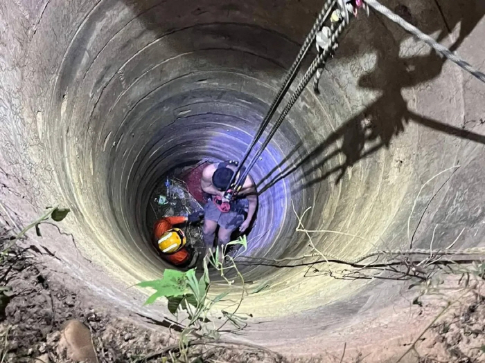 'I hear ghosts in the forest' It turns out that they fall into a well and ask for help