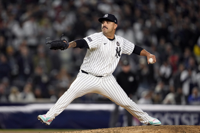 Is it because of WS's first walk-off bases loaded? A left-hander with a mustache that's packed after a career high...Yankees to close out 30SV