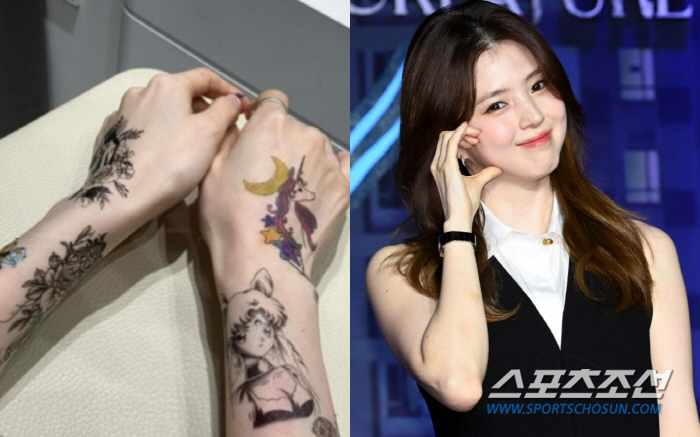 Han So-hee Flaunts Artistic Side with Tattoo Sticker Shots