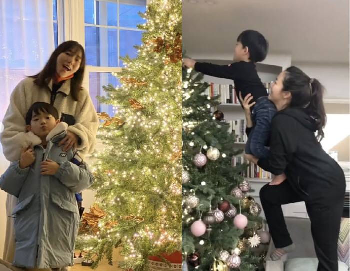 Lee Bum-soo and custody dispute Lee Yoon-jin got emotional after being separated from each other. We like decorating the Daeul tree