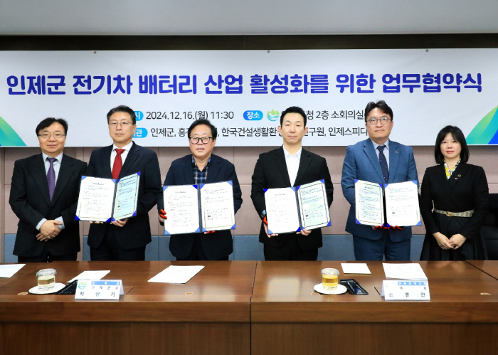 Inje Speedium Signs Business Agreement To Revitalize Electric Vehicle Battery Industry