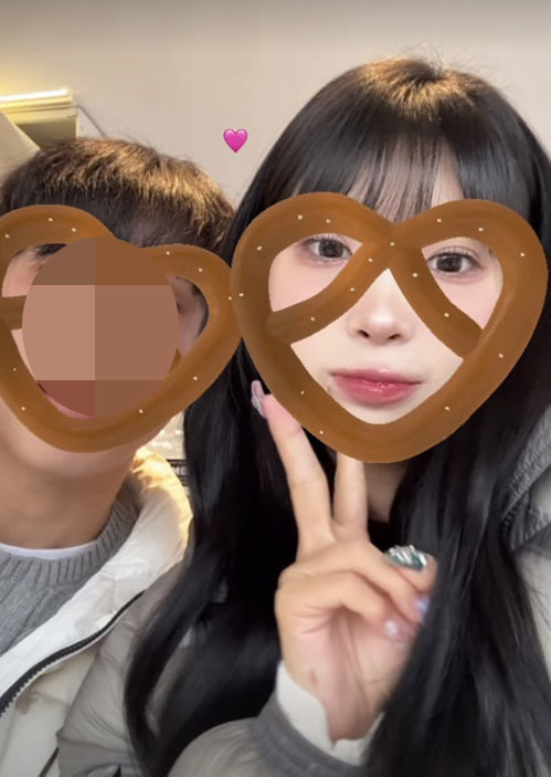 Choi Jin-sil's daughter Choi Jun-hee, ♥ A close-up shot with her boyfriend..a date for an overseas trip