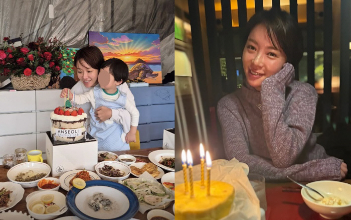 Hwang Jung-eum, 40th birthday, forgot the pain of divorce..a glamorous party